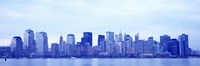 New York Skyline in Blue Fine Art Print