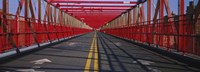 Arrow signs on a bridge, Williamsburg Bridge, New York City, New York State, USA Fine Art Print