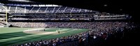 Baseball players playing baseball in a stadium, Safeco Field, Seattle, King County, Washington State, USA Fine Art Print