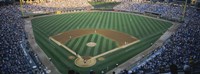 High angle view of spectators in a stadium, U.S. Cellular Field, Chicago White Sox, Chicago, Illinois, USA Fine Art Print