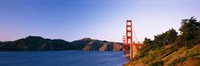 Distant View of Golden Gate Bridge, San Francisco, California, USA Fine Art Print