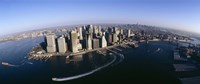 Aerial View of Manhattan, New York City Fine Art Print