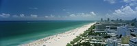 City at the beachfront, South Beach, Miami Beach, Florida, USA Fine Art Print