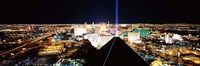 High angle view of a city from Mandalay Bay Resort and Casino, Las Vegas, Clark County, Nevada, USA Fine Art Print