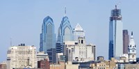 Skyscrapers in a city, Philadelphia, Philadelphia County, Pennsylvania, USA Fine Art Print