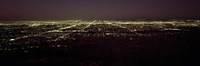 High angle view of a city, South Mountain Park, Maricopa County, Phoenix, Arizona, USA Fine Art Print