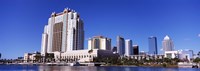 Skyscrapers at the waterfront, Tampa, Hillsborough County, Florida, USA Fine Art Print