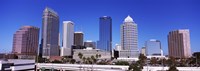 Skyscrapers in a city, Tampa, Florida, USA Fine Art Print
