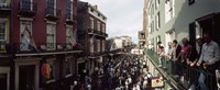 Group of people participating in a parade, Mardi Gras, New Orleans, Louisiana, USA Fine Art Print