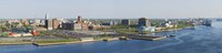 Buildings at the waterfront, Adventure Aquarium, Delaware River, Camden, Camden County, New Jersey, USA by Panoramic Images - 27" x 9"