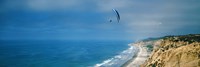 Paragliders over the coast, La Jolla, San Diego, California, USA Fine Art Print