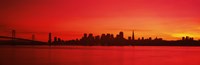 San Francisco Silhouette (Red) California