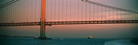 Bridge across the river, Verrazano-Narrows Bridge, New York Harbor, New York City, New York State, USA Fine Art Print