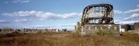 Abandoned rollercoaster in an amusement park, Coney Island, Brooklyn, New York City, New York State, USA Fine Art Print