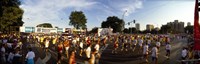 People participating in a marathon, Chicago, Cook County, Illinois Fine Art Print
