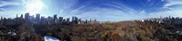 360 degree view of a city, Central Park, Manhattan, New York City, New York State, USA 2009 Fine Art Print