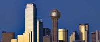 Skyline View with Reunion Tower, Dallas TX Fine Art Print