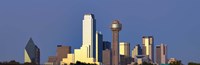 Dallas Skyline with Skyscrapers Fine Art Print