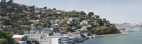 City at the waterfront, Sausalito, Marin County, California, USA by Panoramic Images - 27" x 9" - $28.99