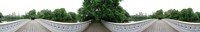 360 degree view of a footbridge in an urban park, Bow Bridge, Central Park, Manhattan, New York City, New York State, USA by Panoramic Images - 27" x 9" - $28.99