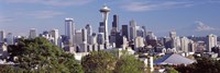 City viewed from Queen Anne Hill, Space Needle, Seattle, King County, Washington State, USA 2010 Fine Art Print