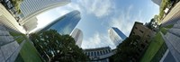 Low angle view of skyscrapers, Houston, Harris county, Texas, USA Fine Art Print