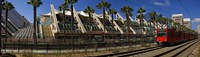 MTS commuter train moving on tracks, San Diego Convention Center, San Diego, California, USA by Panoramic Images - 27" x 9" - $28.99