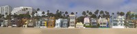 Houses on the beach, Santa Monica, Los Angeles County, California, USA Fine Art Print