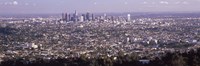 Aerial View of Los Angeles from a Distance Fine Art Print