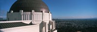 Observatory with cityscape in the background, Griffith Park Observatory, Los Angeles, California, USA 2010 Fine Art Print