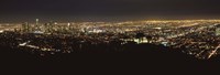 Night View of Los Angeles from the Distance Fine Art Print