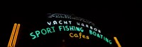 Low angle view of a neon signboard, Santa Monica Pier, Santa Monica, Los Angeles County, California, USA Fine Art Print