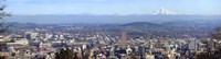 Buildings in a city viewed from Pittock Mansion, Portland, Multnomah County, Oregon, USA 2010 Fine Art Print