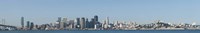 CaptionCity at the waterfront, San Francisco Bay, San Francisco, California, USA 2010 Fine Art Print