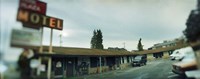 Motel at the roadside, Aurora Avenue, Seattle, Washington State, USA Fine Art Print
