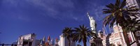 Low angle view of skyscrapers in a city, The Strip, Las Vegas, Nevada, USA Fine Art Print