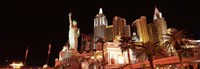 New York New York Hotel at night, The Strip, Las Vegas, Nevada Fine Art Print