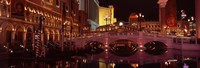 Arch bridge across a lake, Las Vegas, Nevada, USA Fine Art Print