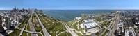 180 degree view of a city, Lake Michigan, Chicago, Cook County, Illinois, USA 2009 Fine Art Print