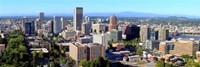 High angle view of a cityscape, Portland, Multnomah County, Oregon Fine Art Print