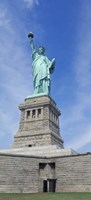 Low angle view of a statue, Statue Of Liberty, Liberty Island, Upper New York Bay, New York City, New York State, USA Fine Art Print