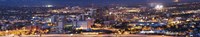 City lit up at night, Tucson, Pima County, Arizona, USA Fine Art Print