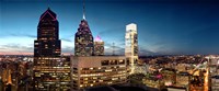 Skyscrapers at dusk, Philadelphia, Pennsylvania, USA Fine Art Print