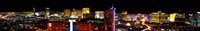 High angle view of a city at night, Las Vegas, Clark County, Nevada, USA 2011 Fine Art Print