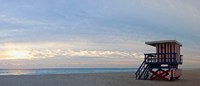 Lifeguard on the beach, Miami, Miami-Dade County, Florida, USA Fine Art Print