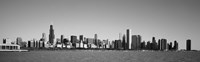 Skyscrapers at the waterfront, Willis Tower, Chicago, Cook County, Illinois, USA Fine Art Print