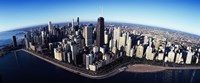 Skyscrapers in a city, Lake Shore Drive, Hancock Building, Chicago, Cook County, Illinois, USA 2011 Fine Art Print