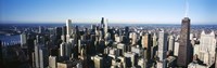 Skyscrapers in a city, Hancock Building, Lake Michigan, Chicago, Cook County, Illinois, USA 2011 Fine Art Print
