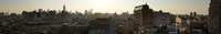 High angle view of buildings in a city at dawn, Manhattan, New York City, New York State, USA Fine Art Print
