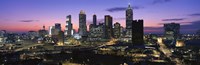 Atlanta skyline at night, Georgia, USA Fine Art Print